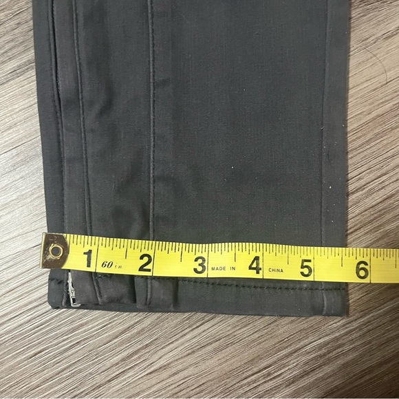 White House Black Market Grey Cargo Zippered Ankle Skinny Jeans; 10R - Picture 2 of 12